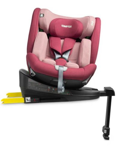 Κάθισμα αυτοκινήτου  Caretero - Kamptos, IsoFix, i-Size, 40-150 cm, Dirty Pink - 8