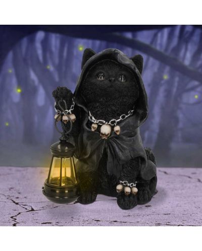 Αγαλματίδιο Nemesis Now Adult: Gothic - Reaper's Feline Lantern, 18 cm - 7