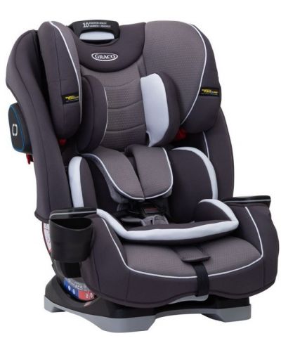 Παιδικό κάθισμα αυτοκινήτου Graco - SlimFit, 0-36 kg, Iron - 1