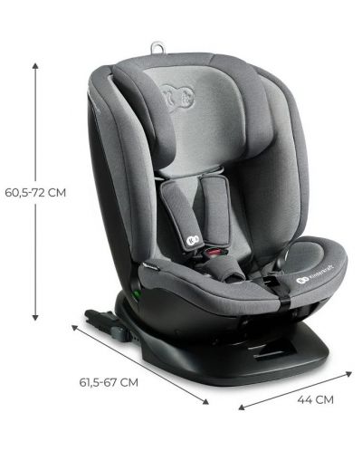 Κάθισμα αυτοκινήτου Kinderkraft - Xpedition 2, i-Size 360°, 40-150 cm, μαύρο - 10