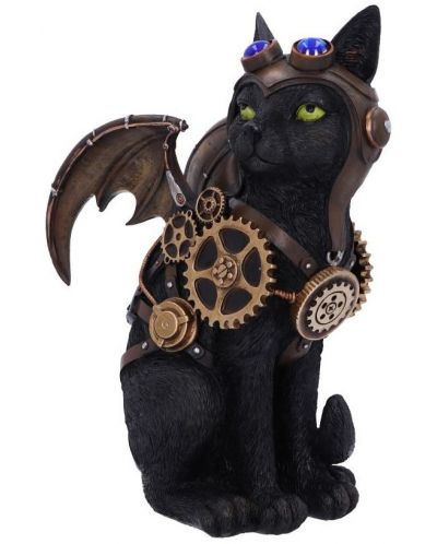 Αγαλματίδιο Nemesis Now Adult: Steampunk - Feline Flight, 22 cm - 2