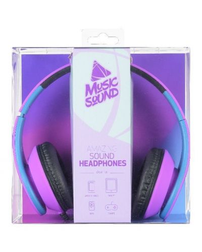 Ακουστικά Cellularline - Music Sound Violet, ροζ/μπλε - 2