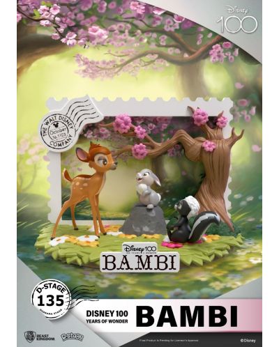 Αγαλματίδιο  Beast Kingdom Disney: Bambi - Diorama (100th Anniversary), 12 cm - 3