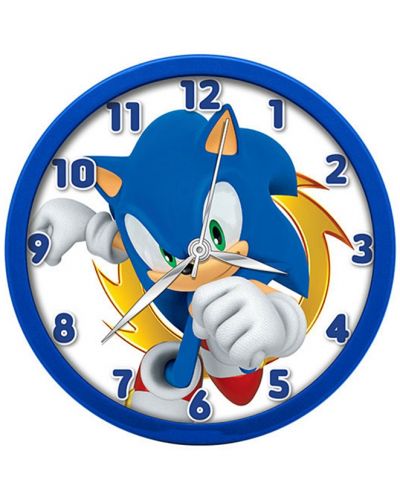 Ρολόι τοίχου Kids Euroswan - Sonic - 1