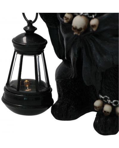 Αγαλματίδιο Nemesis Now Adult: Gothic - Reaper's Feline Lantern, 18 cm - 5