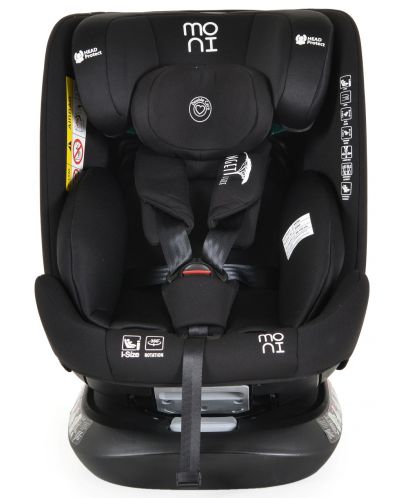 Κάθισμα αυτοκινήτου Moni - Serengeti, IsoFix, I-Size, 40-150 cm, μαύρο - 6