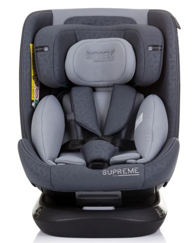 Κάθισμα αυτοκινήτου Chipolino - Supreme, 360°, IsoFix, i-Size, 40-150 cm, γκρι - 3