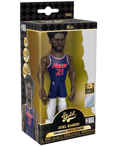 Αγαλμάτιο  Funko Gold Sports: Basketball - Joel Embiid (Philadelphia 76ers) (Ce'21), 13 cm - 5