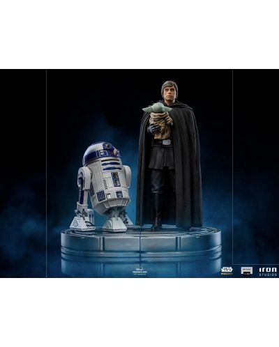 Αγαλματάκι Iron Studios Television: The Mandalorian - Luke Skywalker and Grogu, 21 cm - 5