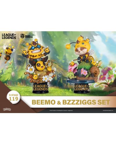 Αγαλματίδιο Beast Kingdom Games: League of Legends - Beemo & BZZZiggs, 15 cm - 10