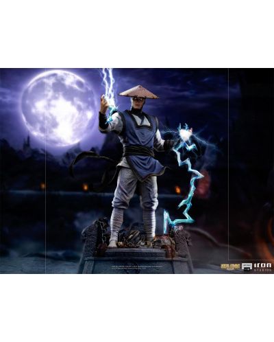 Αγαλματίδιο  Iron Studios Games: Mortal Kombat - Raiden, 24 cm - 12