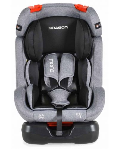 Παιδικό κάθισμα αυτοκινήτου Moni - Dragon, 0-36 kg, Grey - 1