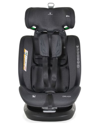 Κάθισμα αυτοκινήτου Cangaroo - Draco, 360°, I-Size, IsoFix, 40-150 cm, μαύρο - 7