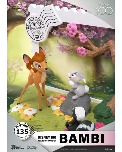 Αγαλματίδιο  Beast Kingdom Disney: Bambi - Diorama (100th Anniversary), 12 cm - 6
