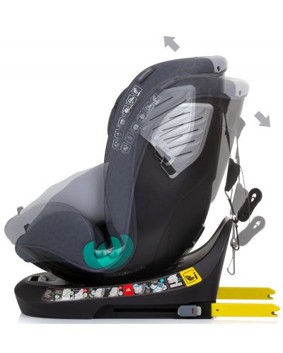 Κάθισμα αυτοκινήτου Chipolino - Supreme, 360°, IsoFix, i-Size, 40-150 cm, γκρι - 6