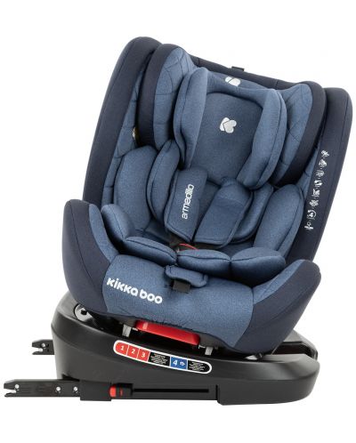 Παιδικό κάθισμα αυτοκινήτου  KikkaBoo - Armadillo,  Isofix, 0-36 kg, Blue - 5