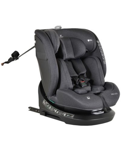 Κάθισμα αυτοκινήτου Cangaroo - Draco, 360°, I-Size, IsoFix, 40-150 cm, μαύρο - 1