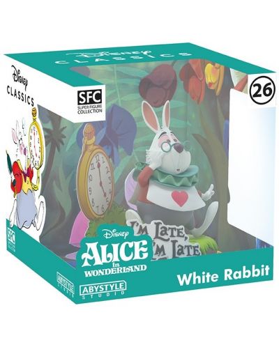 Αγαλματίδιο ABYstyle Disney: Alice in Wonderland - White rabbit, 10 cm - 10
