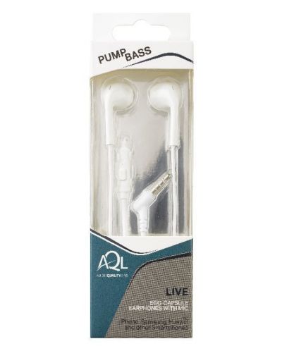 Ακουστικά με μικρόφωνο AQL - Live, λευκά - 2
