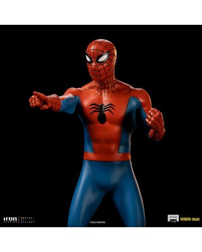 Αγαλματίδιο Iron Studios Marvel: Spider-Man - Spider-Man (60's Animated Series) (Pointing) - 6