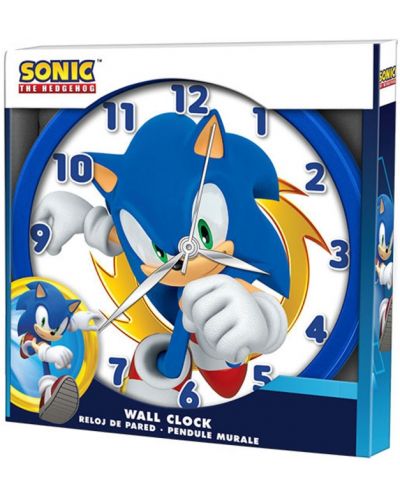 Ρολόι τοίχου Kids Euroswan - Sonic - 2