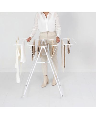 Απλώστρα ρούχων  Brabantia - HangОn, Fresh White, 15 m - 8