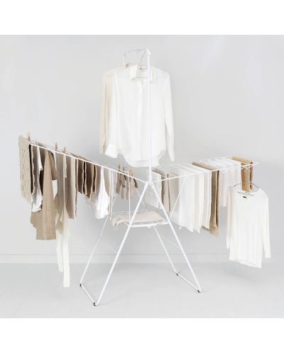  Απλώστρα ρούχων με πρόσθετη ράβδο Brabantia - HangОn, Fresh White, 25 m - 6