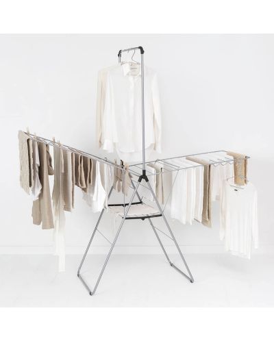 Απλώστρα ρούχων  με πρόσθετη ράβδο Brabantia - HangОn, Metallic Grey, 25 m - 9