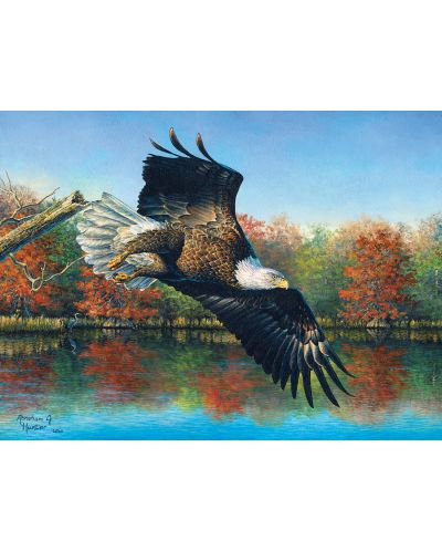 Παζλ SunsOut 1000 κομμάτια - Αετός πάνω από το νερό, Abraham Hunter - 1