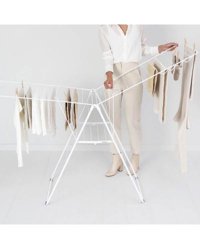 Απλώστρα ρούχων  Brabantia - HangОn, Fresh White, 25 m - 7
