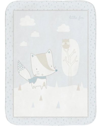 Σούπερ μαλακή παιδική κουβέρτα KikkaBoo - Little Fox, 80 x 110 cm	 - 1