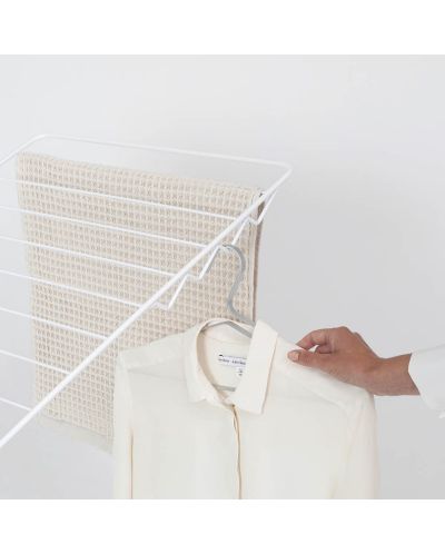  Απλώστρα ρούχων με πρόσθετη ράβδο Brabantia - HangОn, Fresh White, 25 m - 9