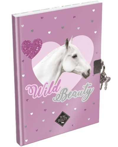 Μυστικό ημερολόγιο με λουκέτο Lizzy Card Wild Beauty Purple - A5 - 1