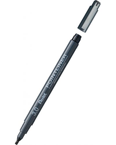 FINELINER Pentel Pointliner - 3.0 mm, μαύρο - 1