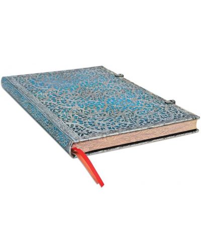 Σημειωματάριο Paperblanks Silver Filigree - Maya Blue, Grande, 120 φύλλα - 2