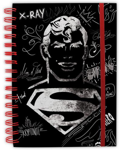 Σημειωματάριο ABYstyle DC Comics: Superman - Graphic, με σπιράλ, μορφή Α5 - 1