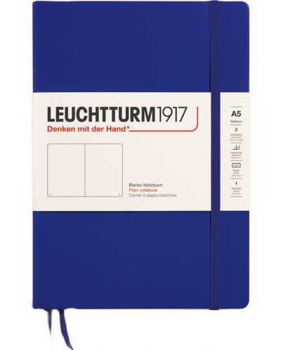 Σημειωματάριο Leuchtturm1917 New Colours - А5, , λευκές σελίδες,Ink , σκληρό εξώφυλλο - 1