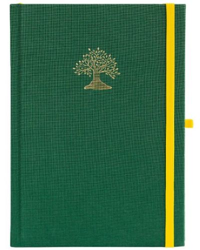 Σημειωματάριο με λινά καλύμματα Blopo - The Tree, διακεκομμένες σελίδες - 1