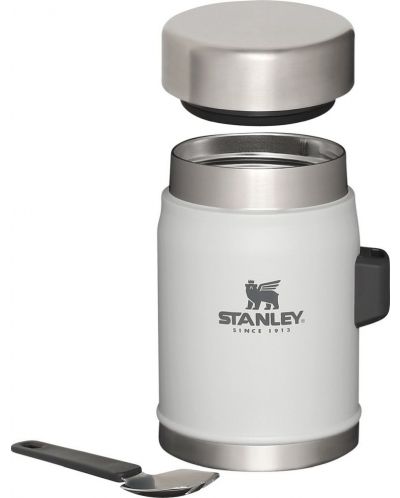 Θερμικό βάζο για φαγητό  με κουτάλι Stanley The Legendary - Ash, 400 ml	 - 3