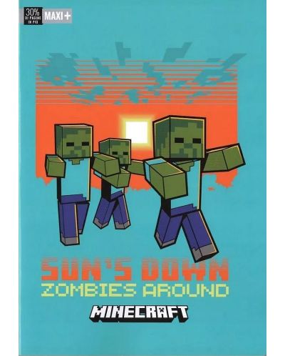 Τετράδιο Minecraft Jolly - A4, 50 φύλλα, φαρδιές γραμμές, ποικιλία - 3