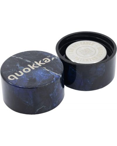 Θερμικό μπουκάλι Quokka Solid - Black Marble, 630 ml - 2