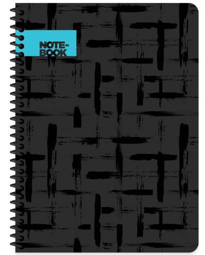 Σημειωματάριο  Keskin Color - Black, А6, 80 φύλλα, ποικιλία - 3