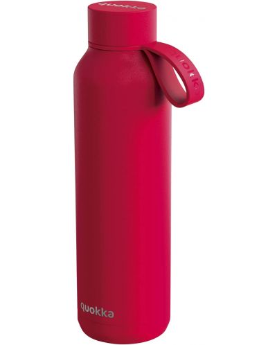 Θερμικό μπουκάλι Quokka Solid - Cherry Red, 630 ml - 1