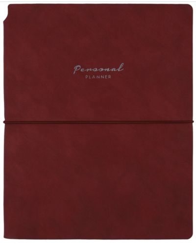 Тефтер Victoria's Journals Kuka - Μπορντό, πλαστικό κάλυμμα, 96 φύλλα, В5 - 1
