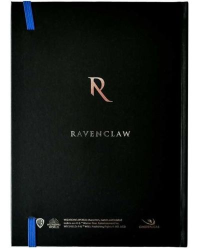 Σημειωματάριο με διαχωριστικό βιβλίων CineReplicas Movies: Harry Potter - Ravenclaw, μορφή A5 - 5