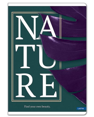 Τετράδιο  Lastva Nature - A5, 52 φύλλα, φαρδιές σειρές, ποικιλία - 1