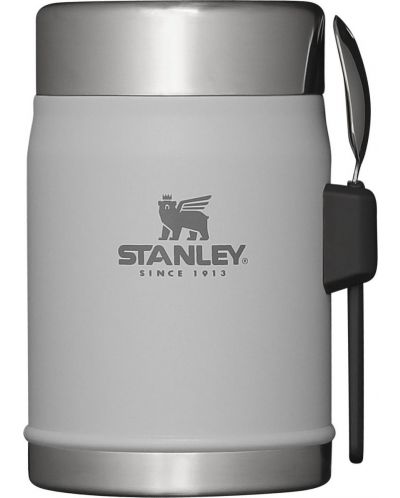 Θερμικό βάζο για φαγητό  με κουτάλι Stanley The Legendary - Ash, 400 ml	 - 1