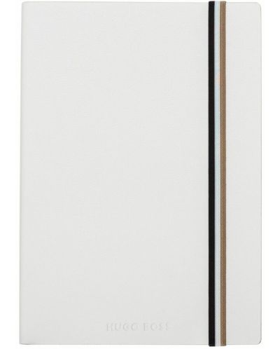 Σημειωματάριο Hugo Boss Iconic - A5, με  λευκά φύλλα, λευκό - 1