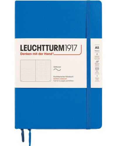 Σημειωματάριο Leuchtturm1917 New Colours - А5,σελίδες με τελείες, Sky - 1