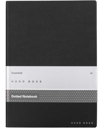 Σημειωματάριο Hugo Boss Essential Storyline - A5, διακεκομμένες σελίδες, μαύρο - 1